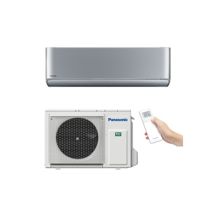 Panasonic KIT-XZ50-CKE – klimatizace Etherea XZ nástěnná (stříbrná) 5,00 kW (sada vnitřní + venkovní jednotka)