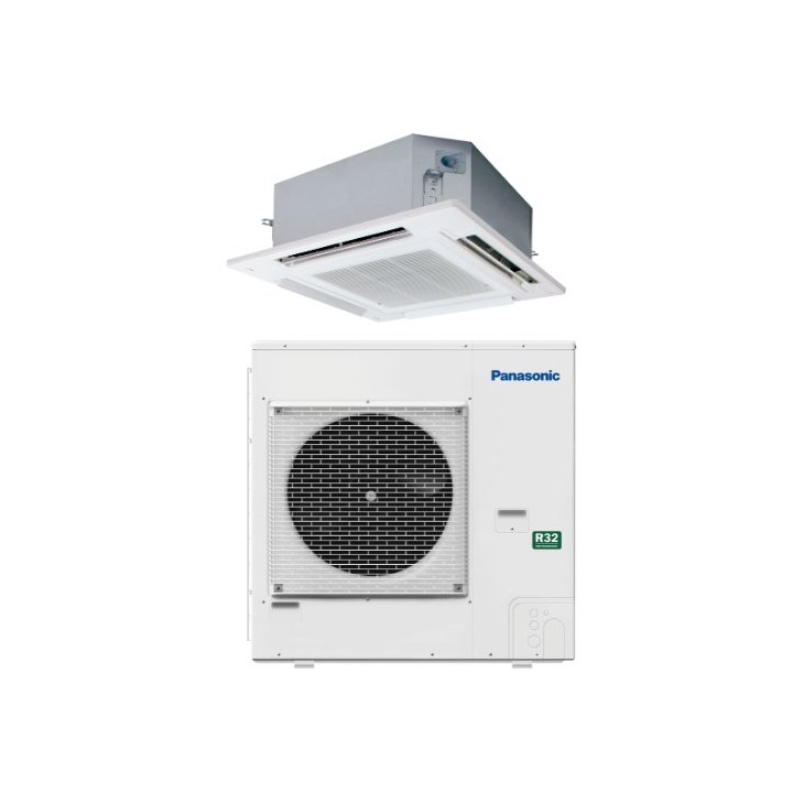 Panasonic KIT-100PU3Z8 – klimatizace PACi NX Standard 4cestná kazetová 90 × 90 10,0 kW (sada vnitřní + venkovní jednotka)