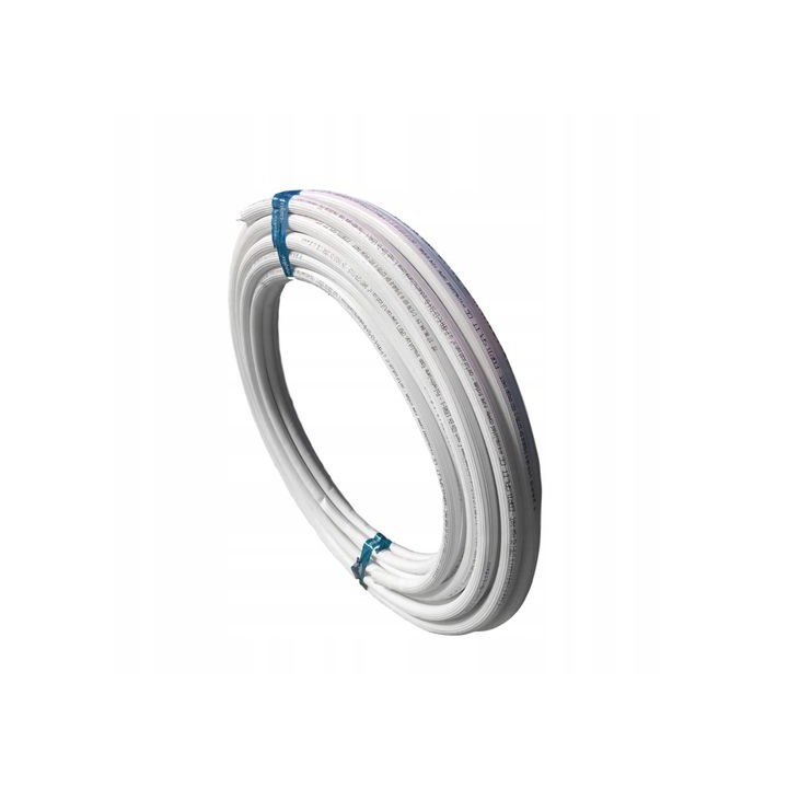 Montážní příslušenství – Izolované měděné potrubí F0761 – kotouč 25m, bílá izolace 16 x 1 mm (5/8")