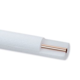 Montážní příslušenství – Izolované měděné potrubí F0762 – kotouč 25m, bílá izolace 19 x 1 mm (3/4")
