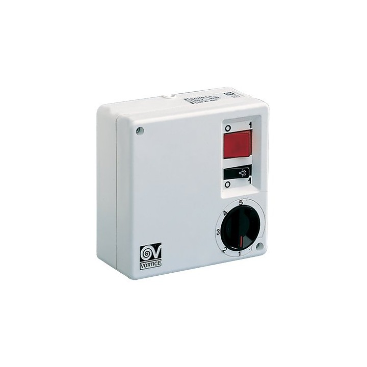 Vortice příslušenství SCNRL 5 (5stupňová regulace otáček, montáž na stěnu, tlačítko na zapnutí světla, max. zátěž 250W) – DEU